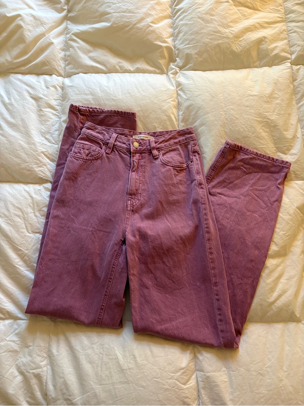 PacSun Women's Pink Boyfriend Jeans